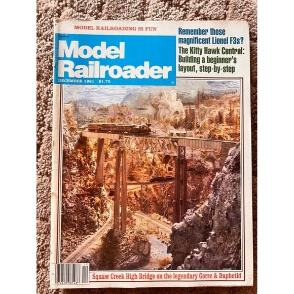 Vintage Model Railroader Magazines Lot of 6 Issues  JAN FEB MAR APR AUG DEC 1981 - Picture 12 of 13